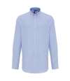 PR238 Premier Long Sleeve Striped Oxford Shirt White / Oxford Blue colour image
